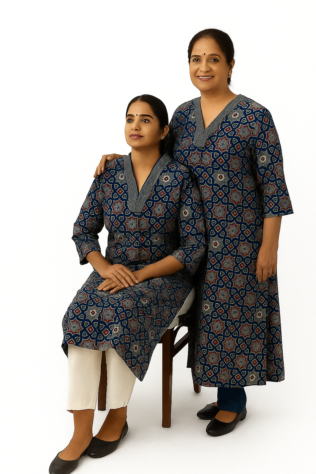 Kutch Indigo Ajrakh Kurta