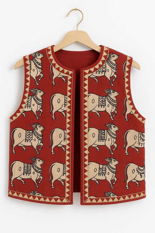 Andhra Kalamkari Short Jacket