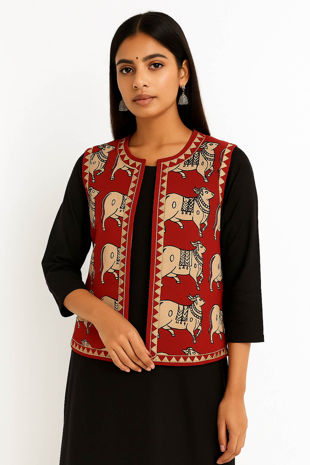 Andhra Kalamkari Short Jacket