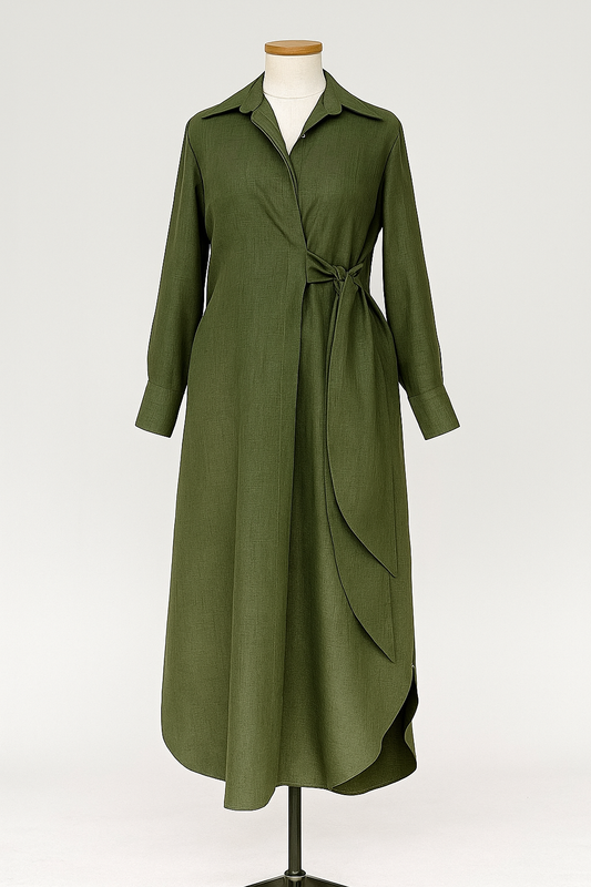 No-Fit Kurta with a Tie-up